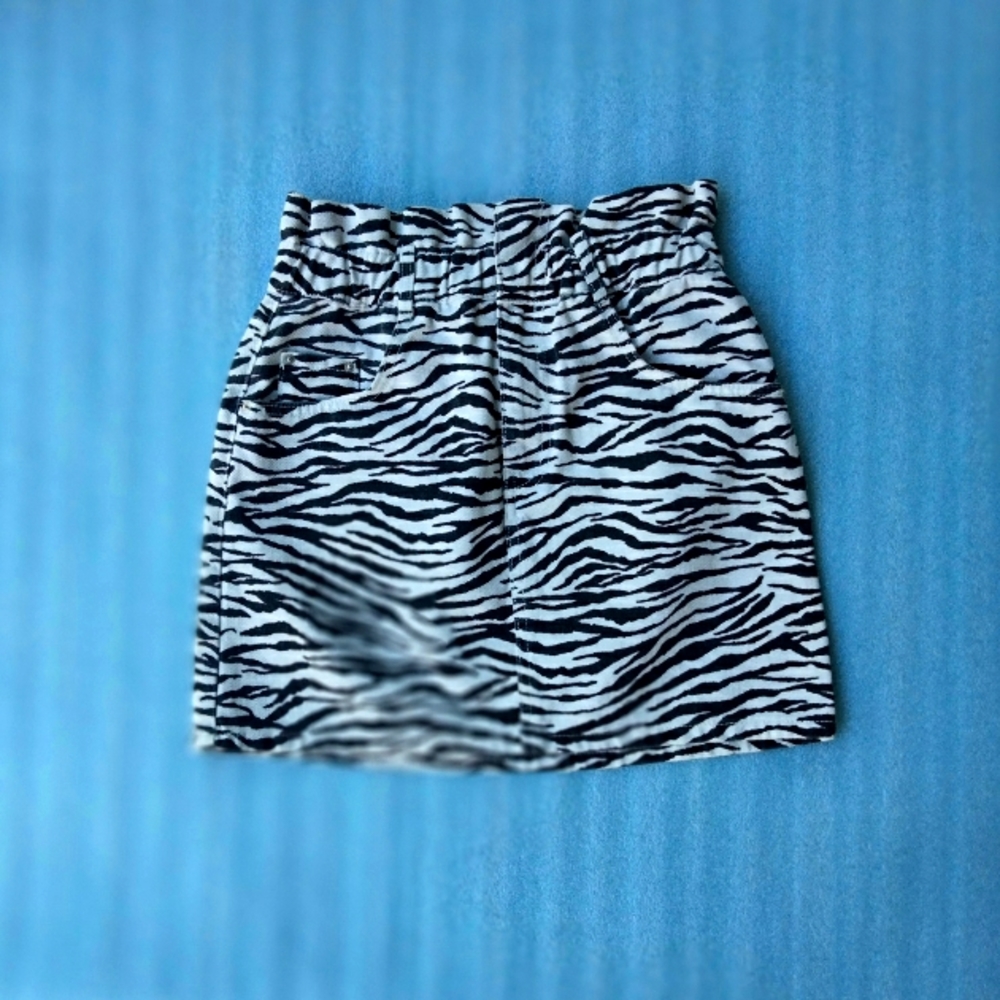 Zara trf collection Zebra print mini skirt